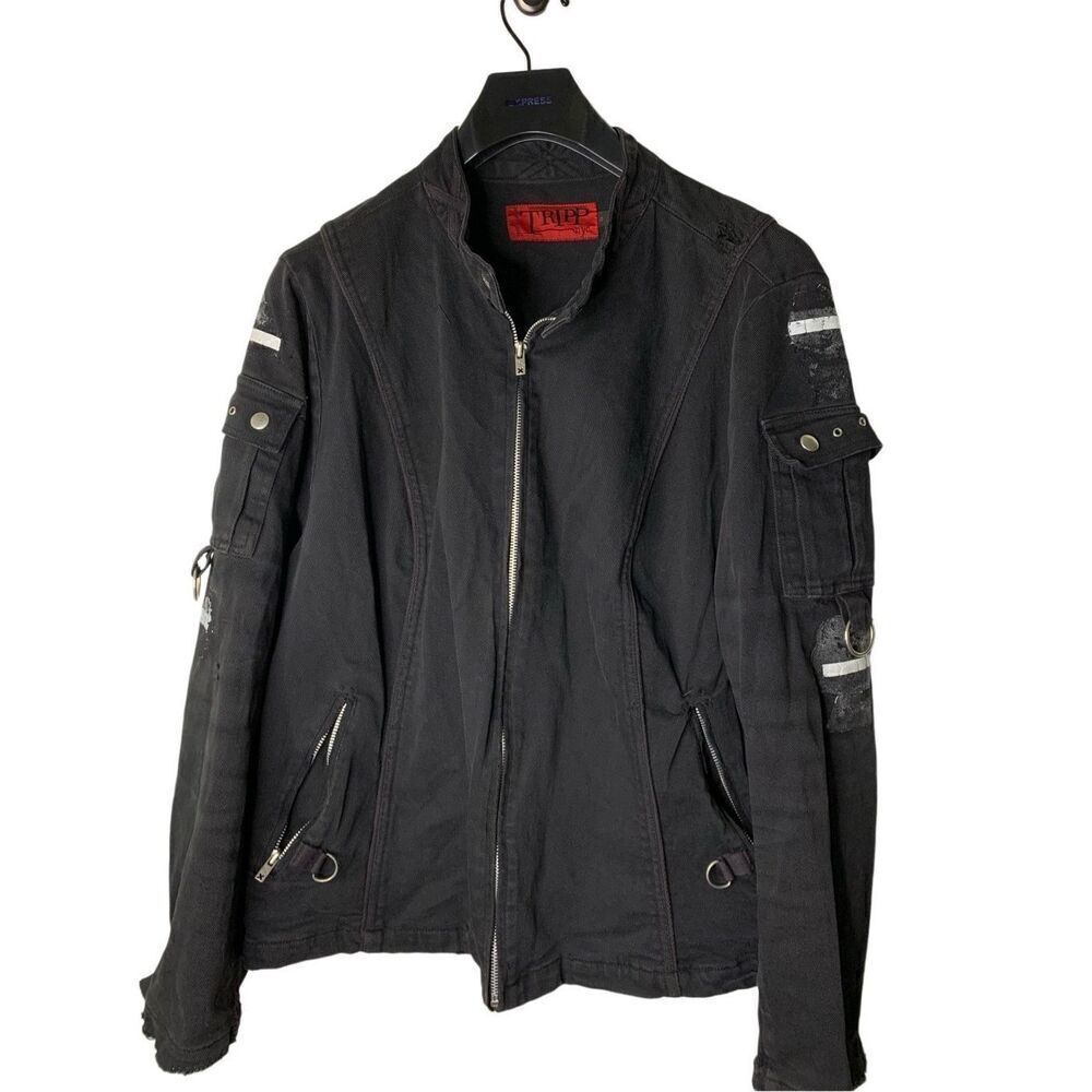 Tripp NYC jacket black goth punk size 4